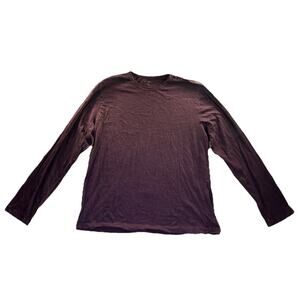Sonoma Mens XL Short Sleeve Casual Magenta Long Sleeve Shirt